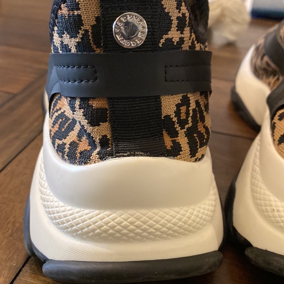 Steve Madden Animal Print Stretch Sneaker - Picture 7 of 9